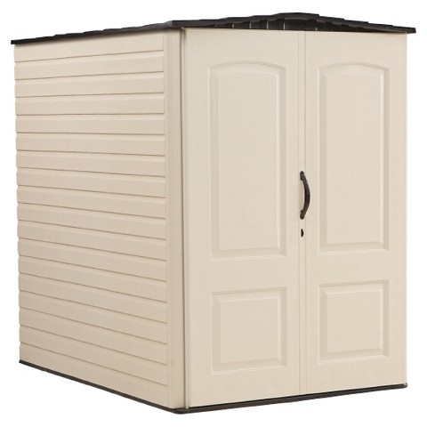 Rubbermaid 159 cubic ft Vertical Storage Shed product details page