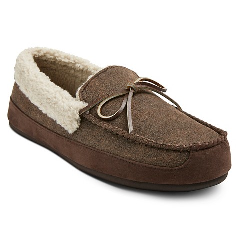 Slippers* Brown slippers details  Moccasin men Suede product Lined Fleece page lined fleece Men's for