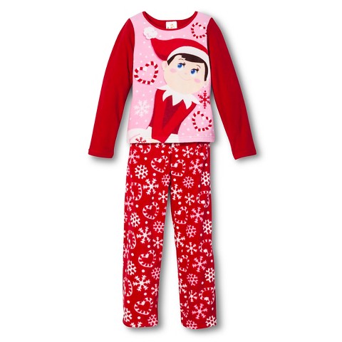 Target Elf Fleece Pajama Red