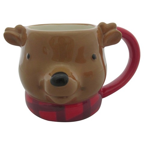 Threshold™ 1 piece reindeer mugs.(12oz)