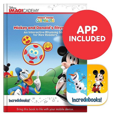 Mickey and Donald’s Rhyme Time (Incredebooks: Disney Imagicademy Edition)