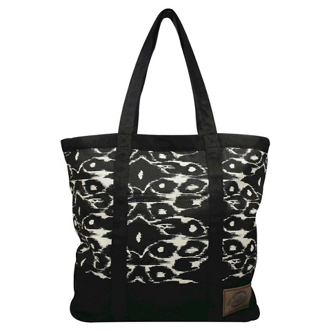 DickiesÂ® Printed Canvas Tote Bag with Zip Top  Pocket - Modern Ikat ...