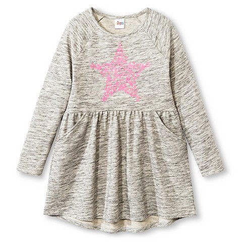 Girls' Long Sleeve A Line Dress - Heather – Circo™