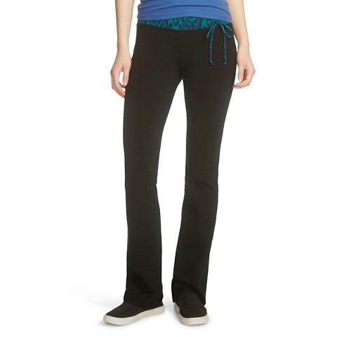 mossimo foldover bootcut yoga pants