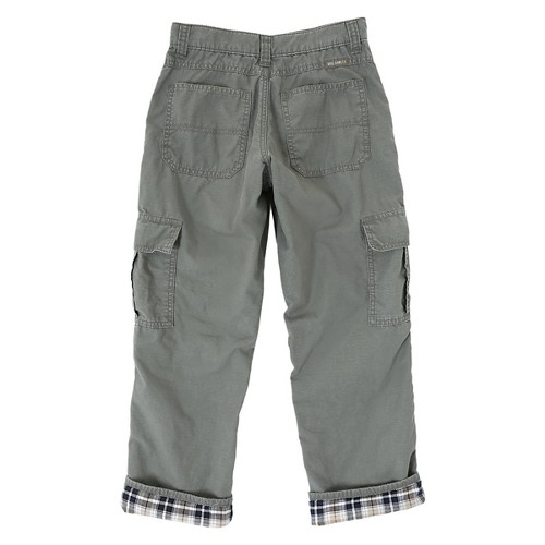 wrangler flannel lined cargo pants