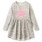 Girls' Long Sleeve A Line Dress - Heather – Circo™. Additional View 1
