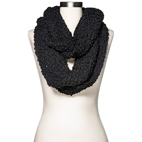 Chunky Knit Infinity Scarf Black - Merona™