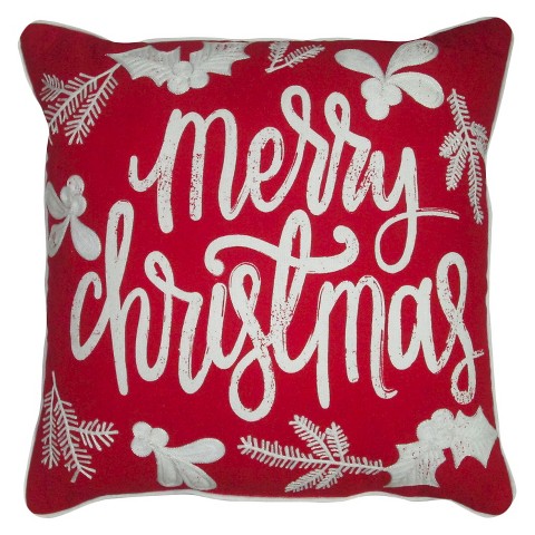 Chalk Art Merry Christmas Decorative Pillow with... : Target