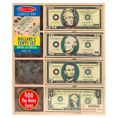 melissa and doug play money set
