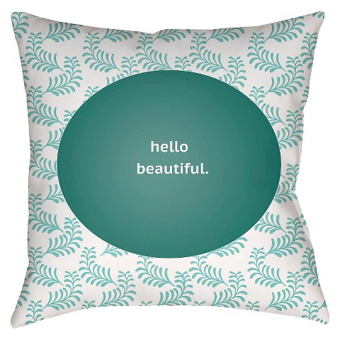 Hello Beautiful Throw Pillow - Surya : Target
