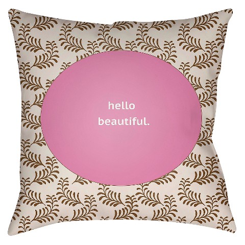 Hello Beautiful Throw Pillow - Surya : Target