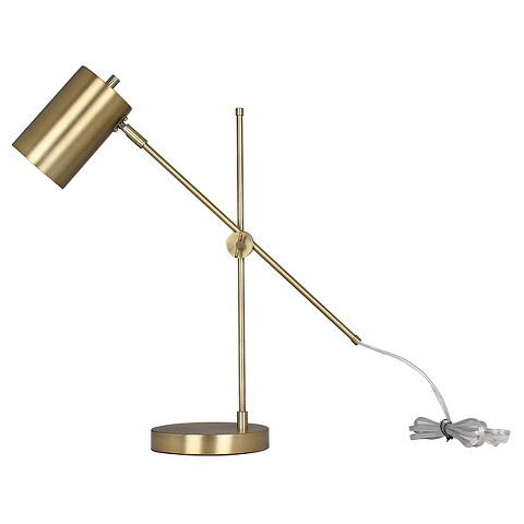 Threshold™ Brass Task Lamp with Cylinder Shade