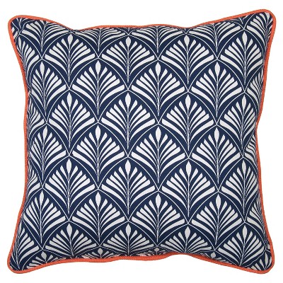 Outdoor Pillow - Navy Frond - Threshold™