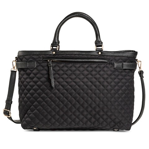 quilted laptop tote