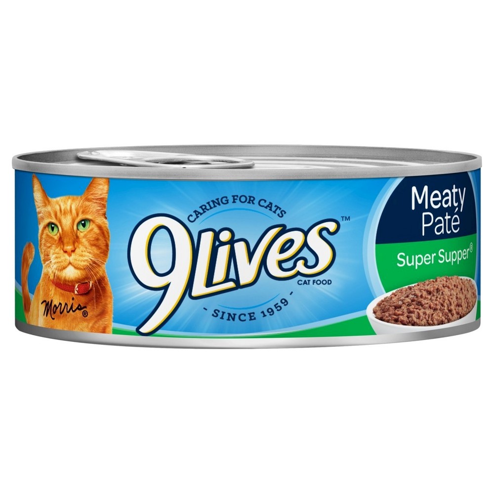 GTIN 079100003273 product image for 9Lives Meaty Paté Super Supper Wet Cat Food, 5.5-Ounce Cans (Pack of 24) | upcitemdb.com