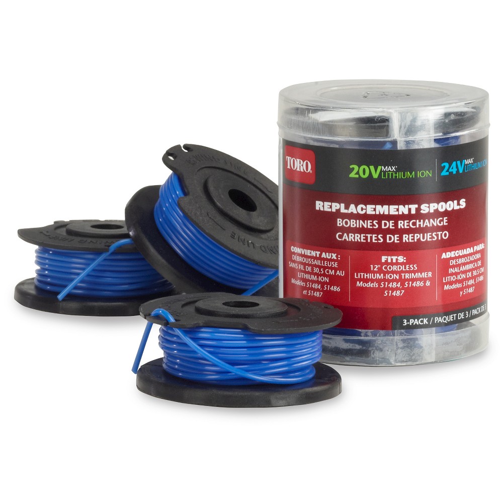 UPC 021038885247 product image for Lawn Trimmer: Toro 12 in. 3-Pack Replacement Trimmer Spools | upcitemdb.com