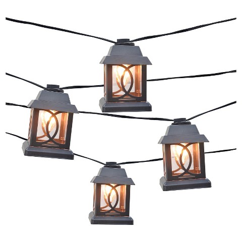 10ct Decorative String Lights-Metal Lantern Cove... : Target