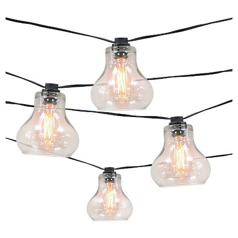 10ct Decorative String Lights-Glass Cover with E... : Target