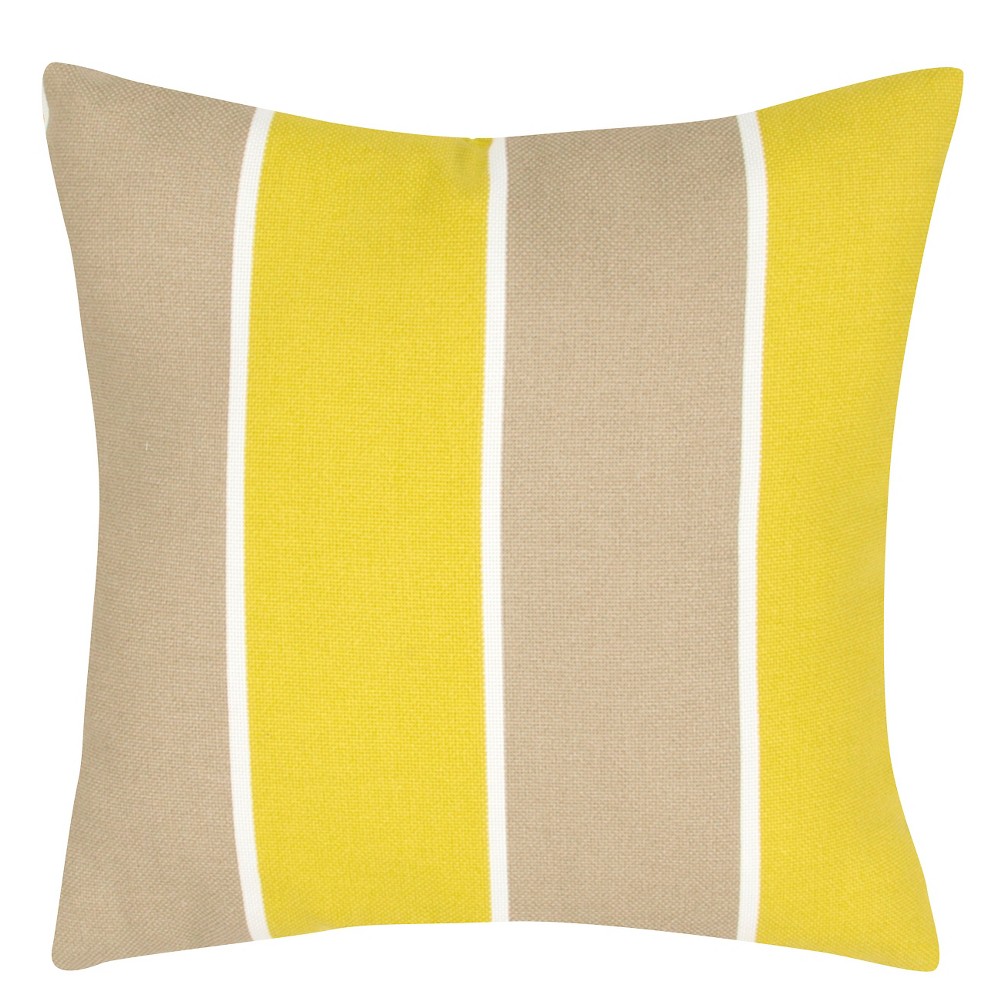 JAIPUR STRIPE THROW PILLOW (YELLOW)