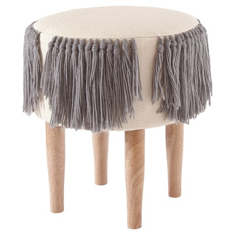 Nate Berkus™ Fringe Woven Stool : Target