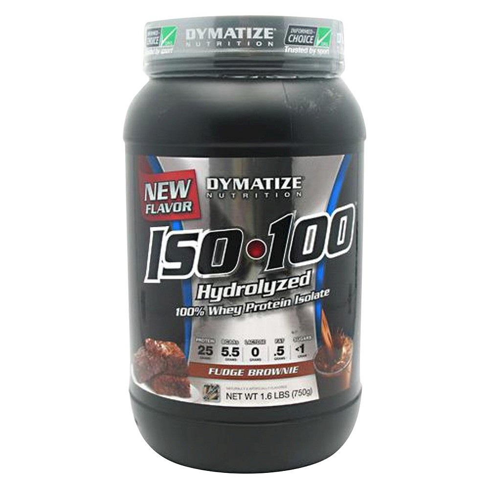 UPC 705016355037 product image for Dymatize ISO-100 Fudge Brownie Whey Isolate Protein Powder - 1.6 lb | upcitemdb.com