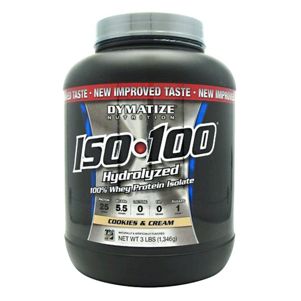 UPC 705016353125 product image for Dymatize ISO-100 Cookies & Cream Whey Isolate Protein Powder - 3 lb | upcitemdb.com