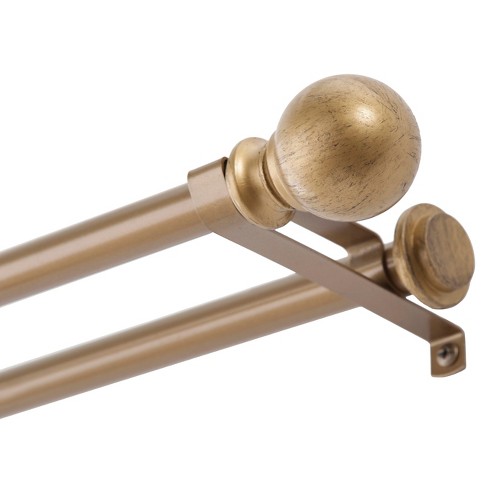 Kenney 5 8" Diameter Decorative Ball Double Curtain Rod