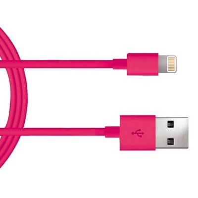 Just Wireless Apple 8 Pin 3 Ft Charging Cable - Pink