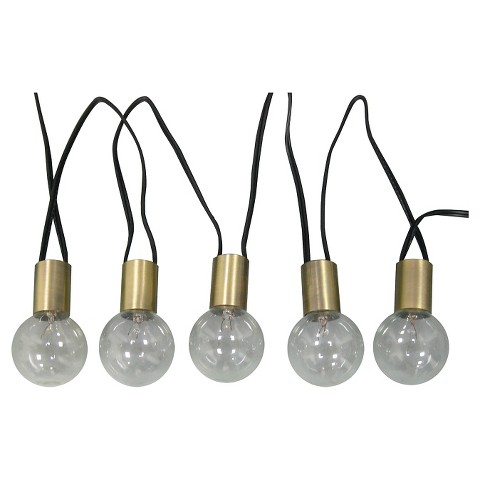 Threshold Metal Collar Globe Bulb String Light ... : Target