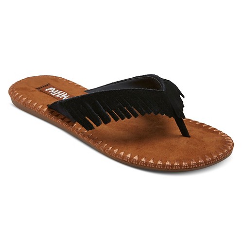 fringe flip flops