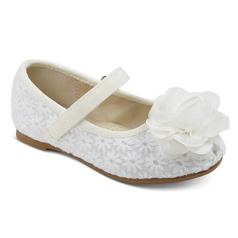 white lace ballet flats