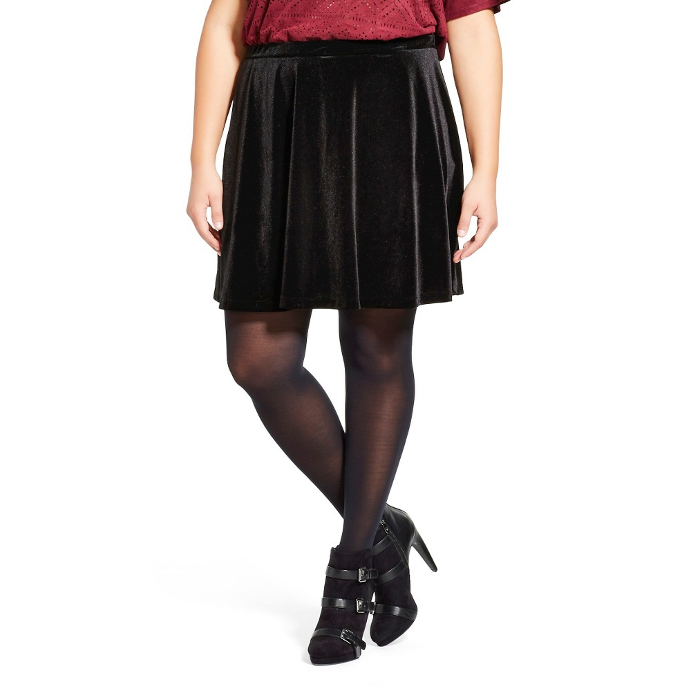 maxi plus size velvet skirts