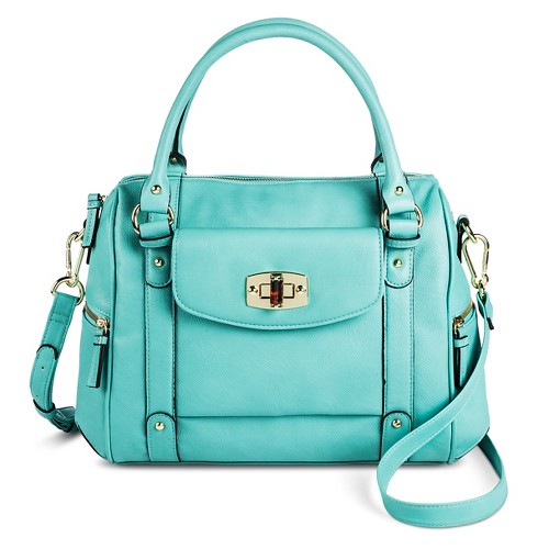 Women&#39;s Satchel Faux Leather Handbag with Removable Crossbody Strap - Merona&... | eBay