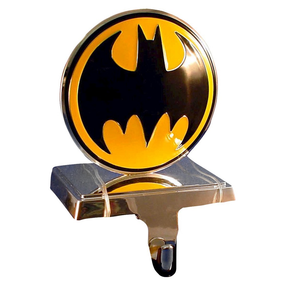 UPC 086131265662 product image for Kurt Adler Silver Batman Logo Stocking Hanger | upcitemdb.com
