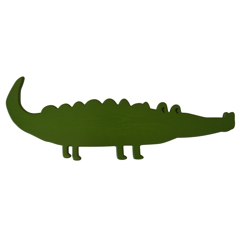 Alligator Plaque - Pillowfort, Green