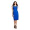 Women's Embellished Neckline Sheath Dress - Peacock - Spenser Jeremy. Additional View 1