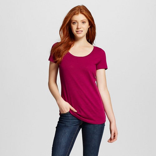 Women's Scoop Neck T-Shirt - Mossimo Supply Co. (Juniors') | eBay