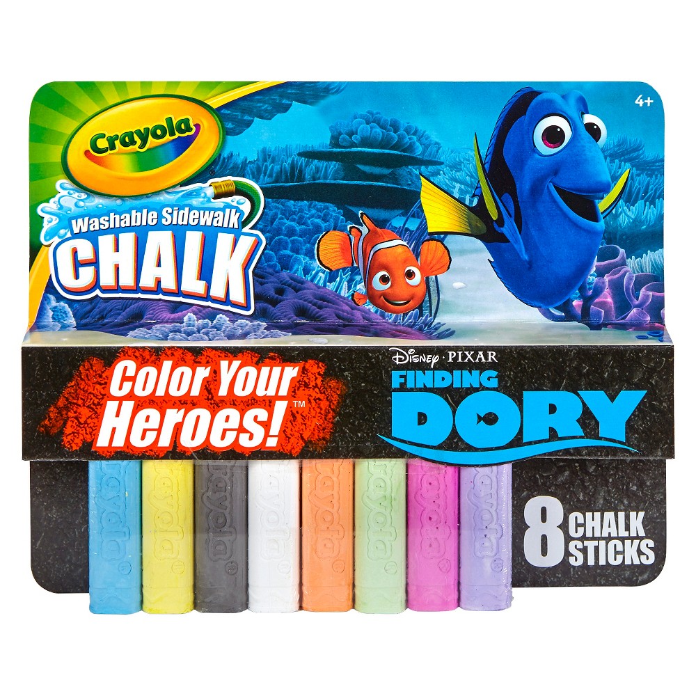 UPC 071662353018 product image for Crayola Sidewalk Chalk 8ct - Disney Pixar's Finding Dory, Multi-Colored | upcitemdb.com