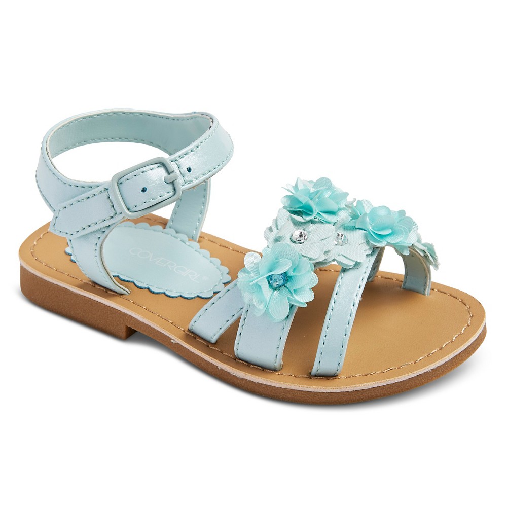 Toddler Girls' Covergirl Floral Sandals Mint Green 9, Toddler Girl's