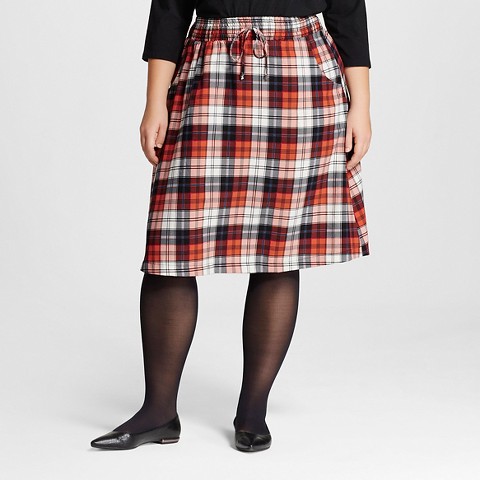 Plaid Skirt Plus 17