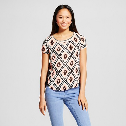 Women's Neck Tape Tee - Xhilaration™ (Juniors') : Target