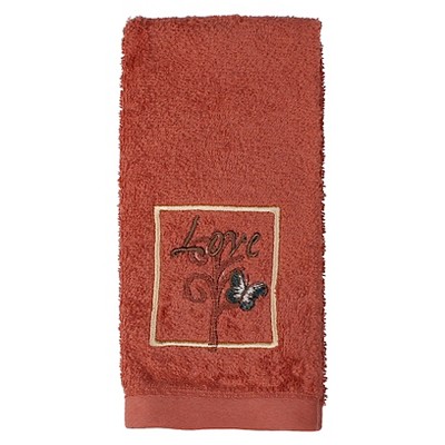 Cherish Embroidered Tip Towel