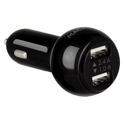 Macally 17W DUAL USB CAR Charging iPad/iPhone/iPod