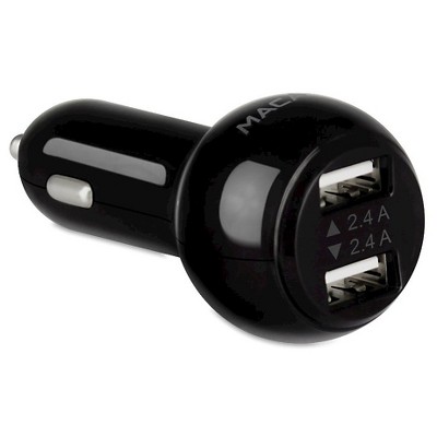 Macally 24W DUAL USB CAR Charging iPad/iPhone/iPod
