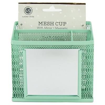 Locker Style™ Mesh Utility Cup with Mirror - Mint