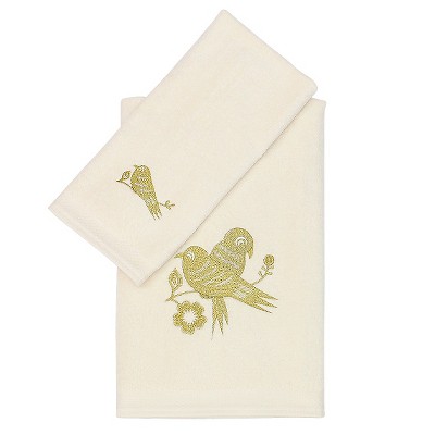 Seedling by Thomas Paul® Aviary Bath/Hand 2 Piece Towel Set - Mustard