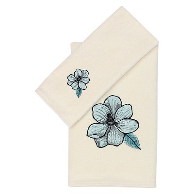 Seedling by Thomas Paul® Botanical Bath/Hand 2 piece Towel Set - Multi-Colored