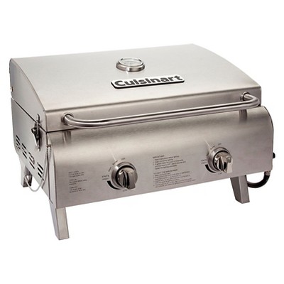 Cuisinart Professional Portable Two Burner Gas Grill Model CGG-306 - Silver