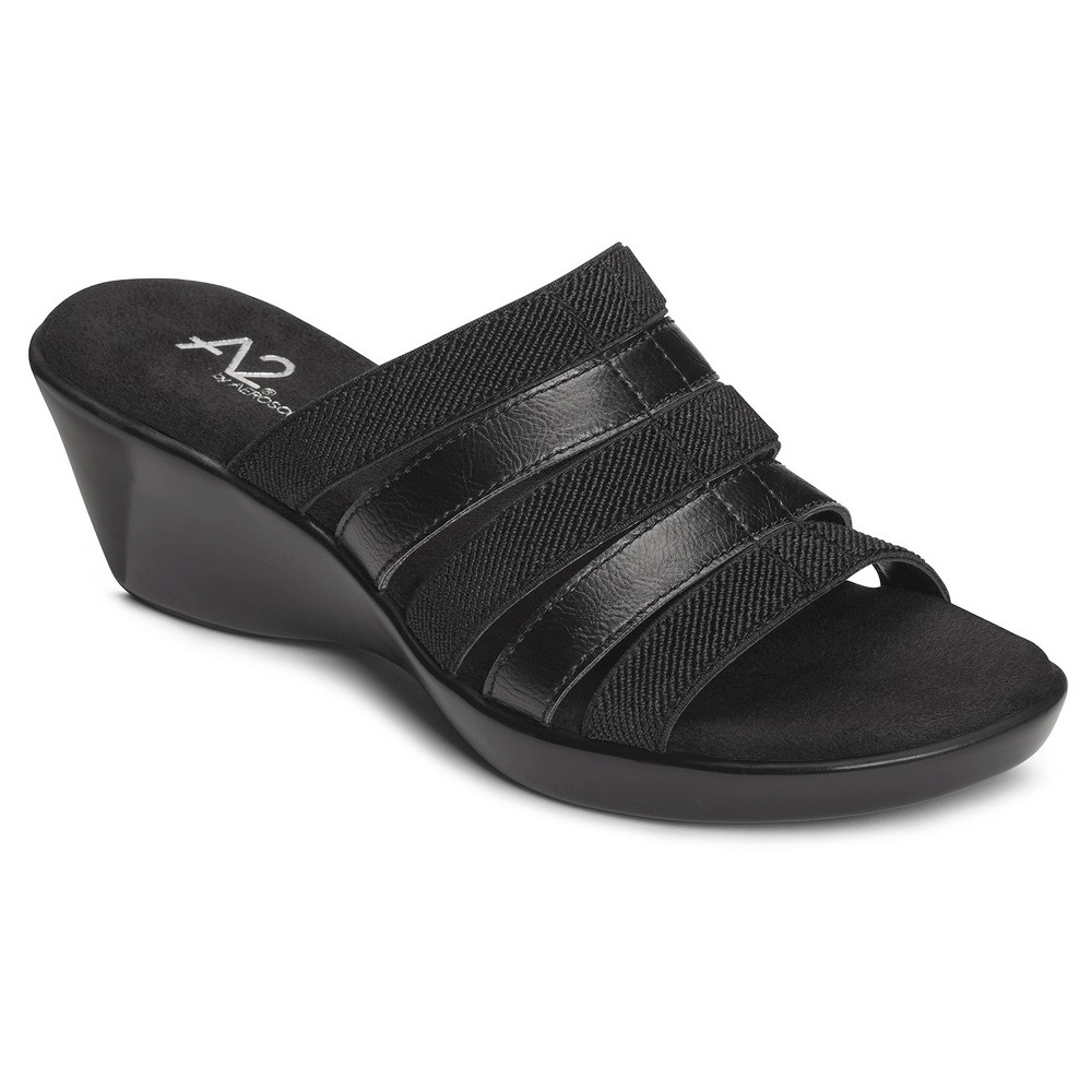 UPC 885833074462 product image for Aerosoles Slide Sandals Open6 Black 7.5 | upcitemdb.com