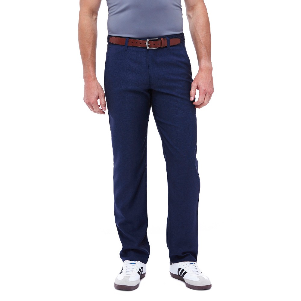 Haggar H26 Men's Move Active Fit Pants Heather Navy 32 x 32, Size